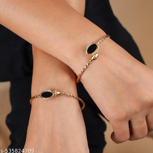 Gold plated party Daily wear bracelet Kadli Bangels For Womens - amamestyle