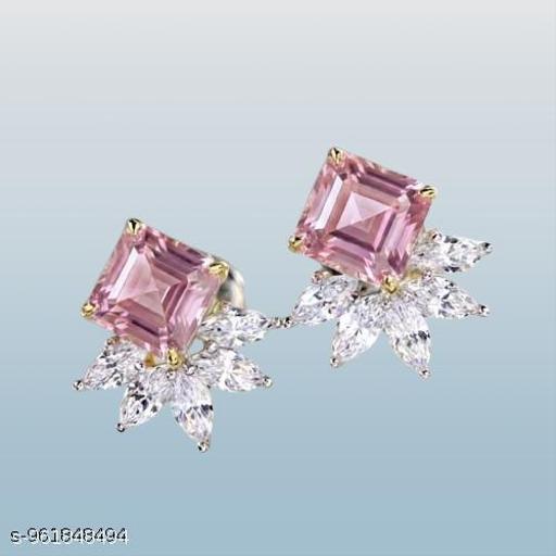 Elegant Square Cut Crystal Stud Earrings for Women, Floral Halo Statement Earrings, Sparkling Fashion Jewelry for Party, Wedding and Special Occasions - amamestyle