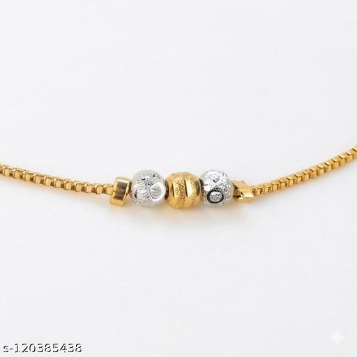 Gold plated and thin Hand Bracelet For Womans And Girls. - amamestyle