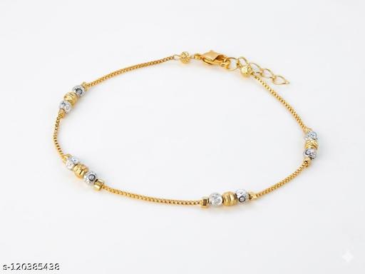 Gold plated and thin Hand Bracelet For Womans And Girls. - amamestyle