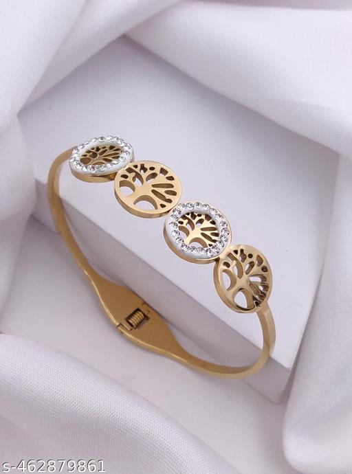 Rare1Studio Attractive Stainless Steel Kada Bracelet For Women's & Girl's  - amamestyle