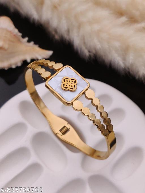 Rare1Studio Attractive Stainless Steel Kada Bracelet For Women's & Girl's - amamestyle