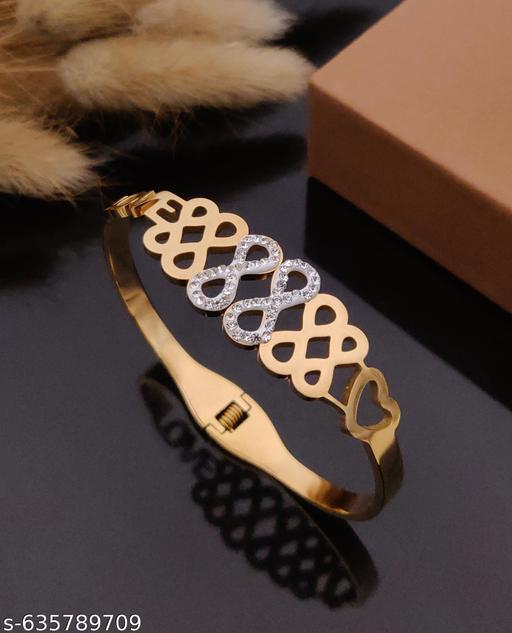 Rare1Studio Attractive Stainless Steel Kada Bracelet For Women's & Girl's - amamestyle