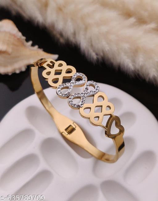 Rare1Studio Attractive Stainless Steel Kada Bracelet For Women's & Girl's - amamestyle