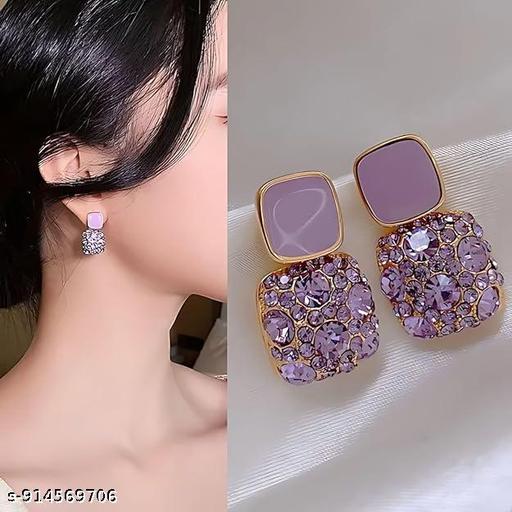 combo pack of 3 korean design earrings for women and girls | Korean Earring With premium quality | Earring For Women | Western Earring | Earring For Girl | Girl Earrings - amamestyle