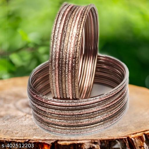 Multi color zari metal bangles - amamestyle