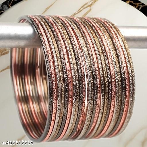 Multi color zari metal bangles - amamestyle