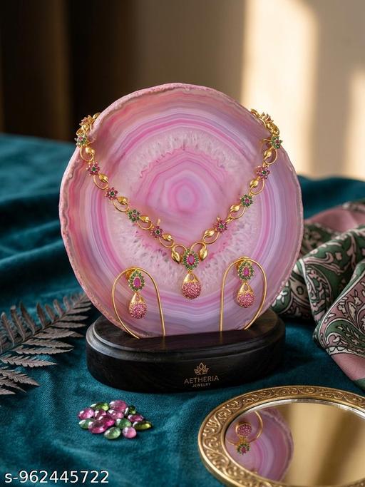 jewellery,choker,necklace,jewellery set,indian wedding jewellery set,Maangalyam/Murukku,south,indian,maharastrian,Mangalsutras,highquality set for women girls - amamestyle