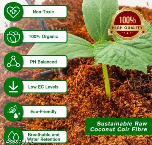 Cocopeat for plants - 1kg Block Cocopeat 100% Natural Eco-Friendly Cocopeat Block for Home Garden Plants, Hydroponic Plants, Kitchen & Terrace Gardening, Indoor & Outdoor Plants - Anuloria 