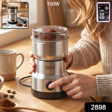 Mini Electric Grinder 150W Stainless Steel for Coffee Spice and Mas... - Anuloria 