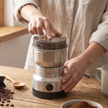 Mini Electric Grinder 150W Stainless Steel for Coffee Spice and Mas... - Anuloria 