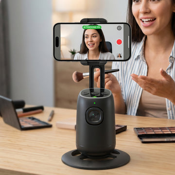 AI Face Tracking Mobile Holder – Hands-Free 360° Video Streaming - Anuloria 