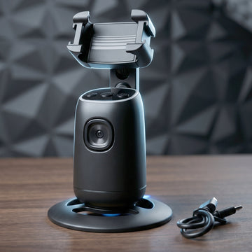AI Face Tracking Mobile Holder – Hands-Free 360° Video Streaming - Anuloria 