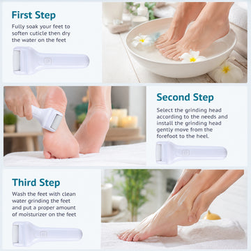 Electric Foot File – Rechargeable Callus Remover | AuriGlam - Anuloria 