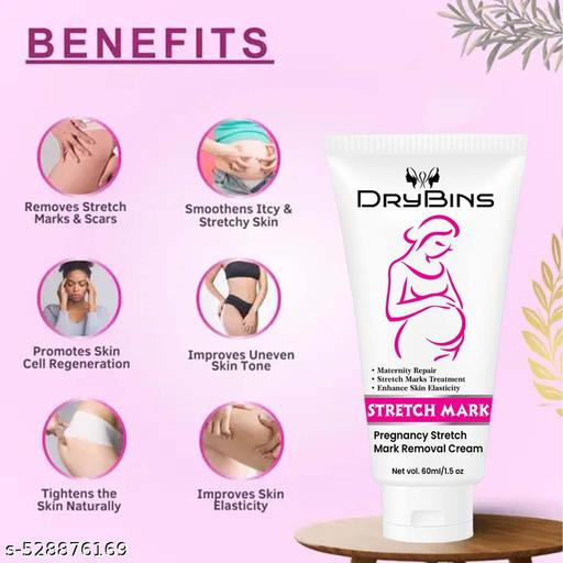 Drybins Stretch Mark Cream For Women For Scars, Stretch Mark, Ageing, Uneven Skin Tone, Firming & Nourishment Stretch mark remove Cream Pack of 1 - Anuloria 