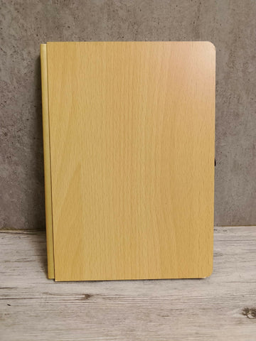 Natural Bamboo Cover Diary with Pen Loop for Journaling, Office Notes and Gifting - Anuloria 