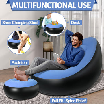 Inflatable Sofa Chair – Portable, Comfortable Indoor & Outdoor Seating - Anuloria 