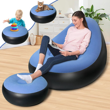 Inflatable Sofa Chair – Portable, Comfortable Indoor & Outdoor Seating - Anuloria 