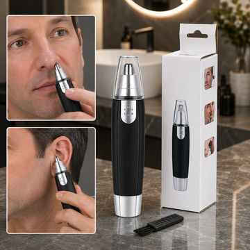 Ear & Nose Hair Trimmer – Painless, Battery-Operated | Calm & Curl - Anuloria 