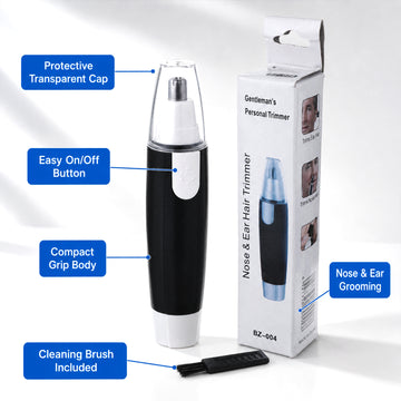 Ear & Nose Hair Trimmer – Painless, Battery-Operated | Calm & Curl - Anuloria 