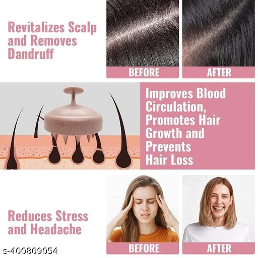 Head Massager (Marble Pink), Scalp Massager, Scalp Massager For Hair Growth, Hair Massager, Hair Massager For Hair Growth, Hair Scalp Massager Brush, Hair Wash Brush, Head Scrubber, Hair Scalp Massager Shampoo Brush - Ariva Store
