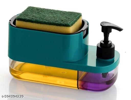 Space-Saving Kitchen Sink Organizer with Soap Dispenser Pack Of 1(MULTICOLOUR) - Ariva Store