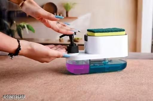 Space-Saving Kitchen Sink Organizer with Soap Dispenser Pack Of 1(MULTICOLOUR) - Ariva Store
