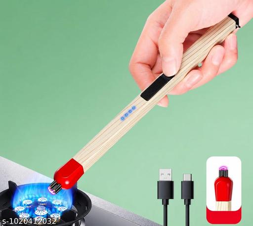 Match Stick Shaped Gas Lighter for Kitchen | Long Handle Butane Gas Lighter for Stove, Candle & BBQ | Windproof Flame Lighter, Refillable Multipurpose Lighter for Outdoor Use & Home - Ariva Store