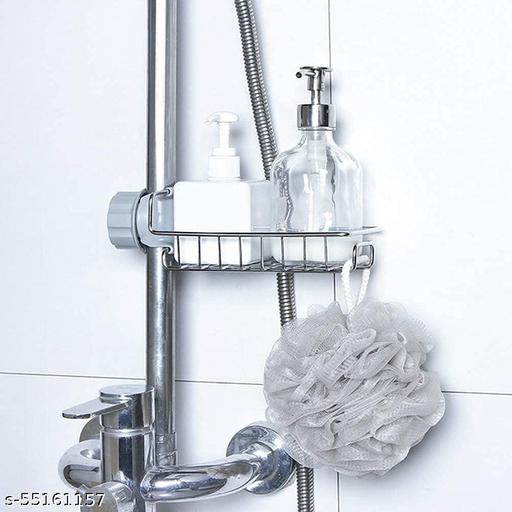 Stainless Steel Sink Sponge Caddy Organizer,Tap Organiser Clip Storage Rack Practical Home Kitchen Faucet Shelf Snap-on Faucet Rack Drain Rack with Towel Holder for Soap, Sponges Sink Sponge Holder Sink Sponge Holder - Ariva Store
