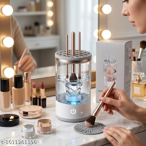 Makeup Brush Cleaner Machine New Electric Cosmetic & Painting Brush Cleaner, Automatic Spinning Makeup Deep Cleaning Usb Powered Brush Cleaner Compatible With All Size Makeup Brushes - Ariva Store