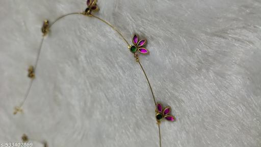 Tulip pink floral invisible chain  - Aurafashion