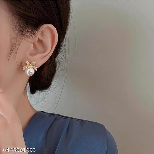 Combo Pack of 2 Korean Stud Earrings For Women And Girls - Aurafashion