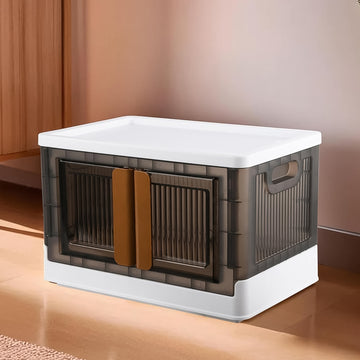 Plastic Folding Wardrobe Organizer – Portable Storage with Wheels - Aurafashion