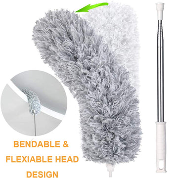 Microfiber Duster – 100-Inch Extendable Handle | Velvet Wipe - Aurafashion