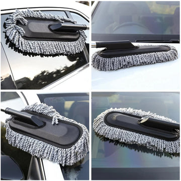 Car Duster – Retractable Handle Microfiber | Velvet Wheels - Aurafashion