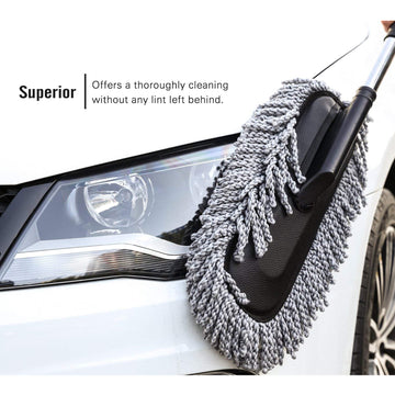 Car Duster – Retractable Handle Microfiber | Velvet Wheels - Aurafashion