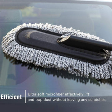 Car Duster – Retractable Handle Microfiber | Velvet Wheels - Aurafashion