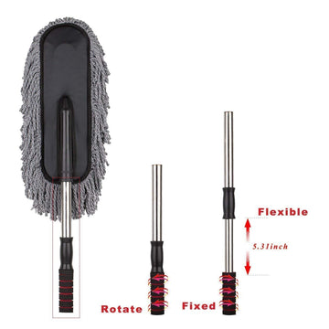 Car Duster – Retractable Handle Microfiber | Velvet Wheels - Aurafashion