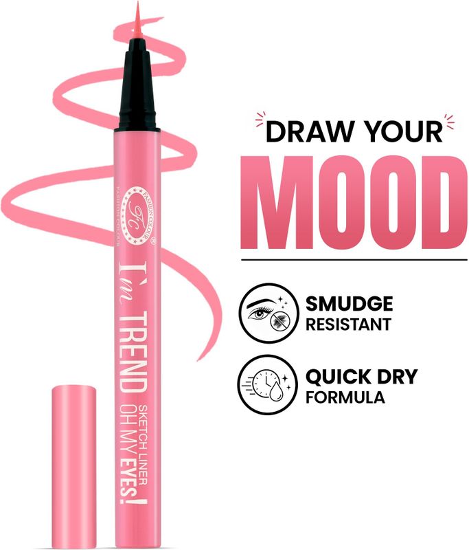 Fashion colour im trend sketch eyeliner smudge-proof quick dry long lasting 0.7 ml - Aurafashion