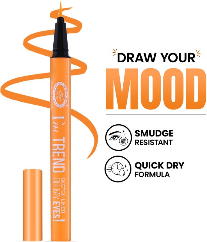 Fashion colour im trend sketch eyeliner smudge-proof quick dry long lasting 0.7 ml - Aurafashion