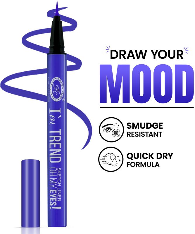 Fashion colour im trend sketch eyeliner smudge-proof quick dry long lasting 0.7 ml - Aurafashion