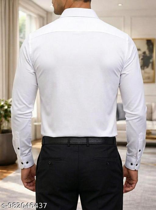 Men Stylish Shirt | White Printed Shirt for Men | Casual Shirt Men Full Sleeve | Slim Fit Party Wear Shirt for Men | Trendy Floral Designer Shirt for Boys | Lycra Shirt Men - Aurafashion