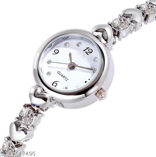 Ladies Fashion Watch Rose Gold Bracelet Chain Watch Stylish Elegant Girls Party Wear Watch-women watch,ladies watch,girls watch,women wrist watch,ladies wrist watch,analogue watch for women,analogue watch for girls,stylish women watch,daily wear women watch,designer ladies watch - Aurafashion