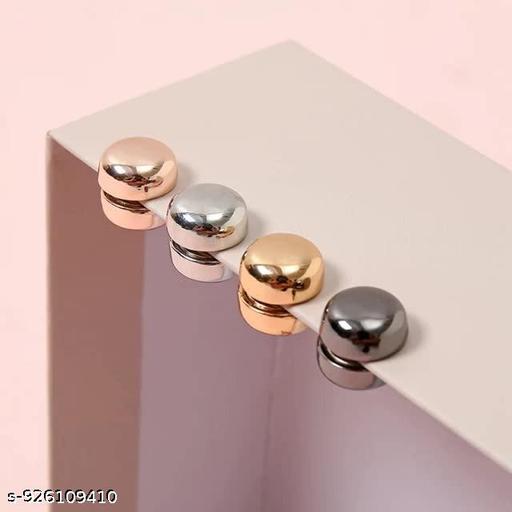 Pack of 4 Modern Magnetic Hijab Pin Brooch Secure Hold Scarf Clip Easy Wear hijab pin magnetic brooch scarf clip strong hold daily - Aurafashion