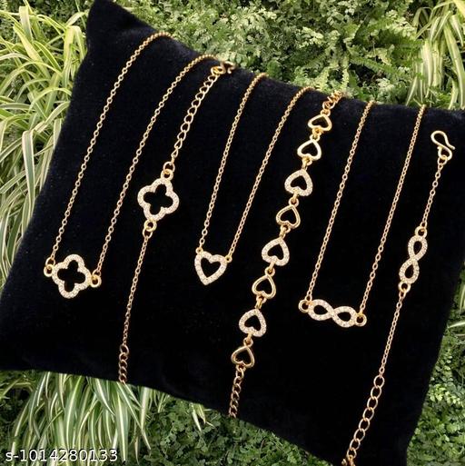 New beautifull fancy bracelet & necklace combo for girls and womens - Aurafashion