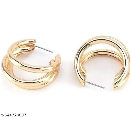 4 pairs of combo set latest stylish crystal Pearl earrings for women and girls - Aurafashion