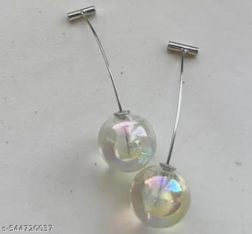 4 pairs of combo set latest stylish crystal Pearl earrings for women and girls - Aurafashion