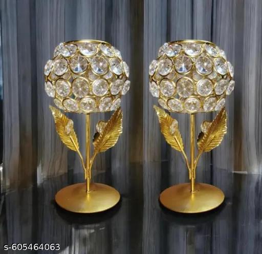 Crystal Blossom Tealight Holders - Aurafashion