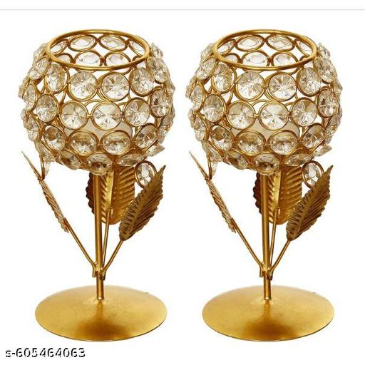 Crystal Blossom Tealight Holders - Aurafashion