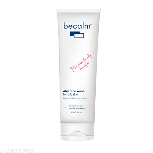 Face Wash for Oily Skin | Airy face wash for Man & Woman | Non-drying, Soap & Sulphate free | Oil, Acne, Dullness, Pore control | Microbiome friendly | With Quaternium - 73 & Prebiotic | No fragrance - Aurafashion